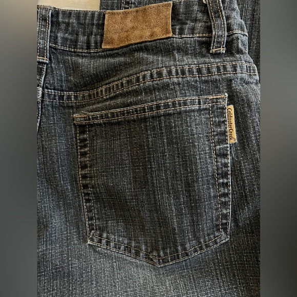 COLDWATER CREEK Faded Black Denim Stretchy Bootcut Full Length Jeans Sz 8 32x31 - Picture 6 of 7